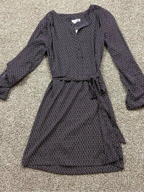 NWT Loft wrap side tie dress women's M